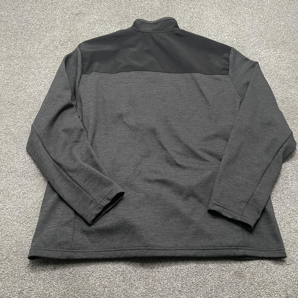 Orvis Jacket Mens 2XL Gray Black Full Zip Softshell Chest Pocket Outdoor - Picture 6 of 7